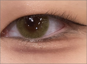 カラコン N's COLLECTION 14.2mm after